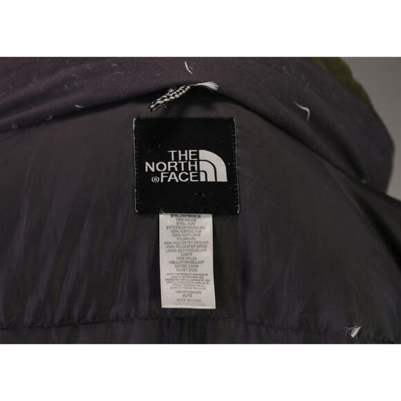 North Face Men's Green Parka Down Puffer Jacket Hyvent Hooded XL - Picture 8 of 9